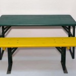 Kindertisch + Bank in vielen bunten Farben